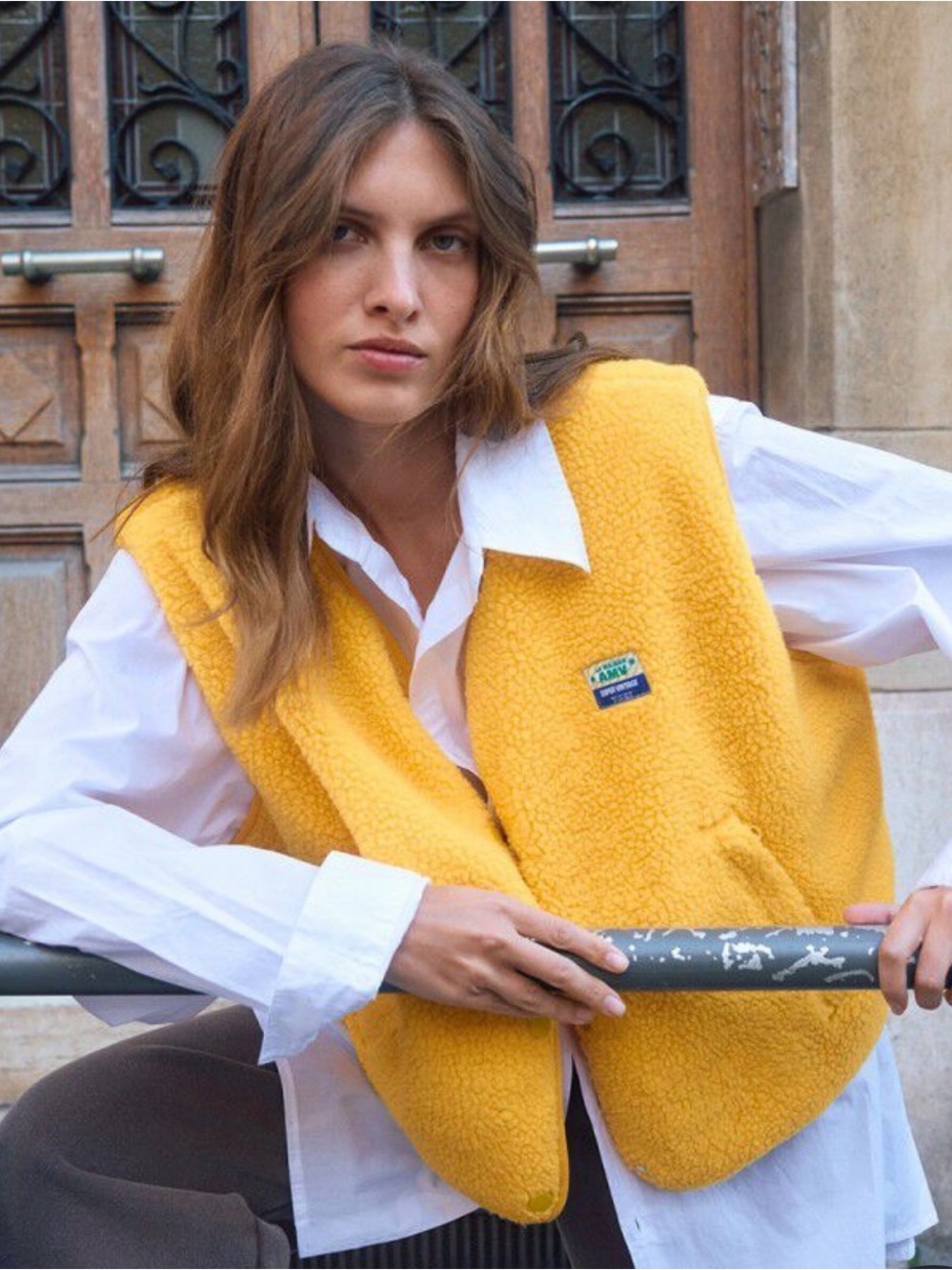 American Vintage Fleece Vest Buttercup XS/S